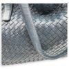 Intrecciato Shoulder Bag Blue in Lambskin, Ruthenium hardware - Image 14