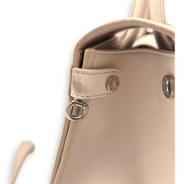 Diorever Top Handle Bag Pink in Calfskin, Silver hardware - Image 14