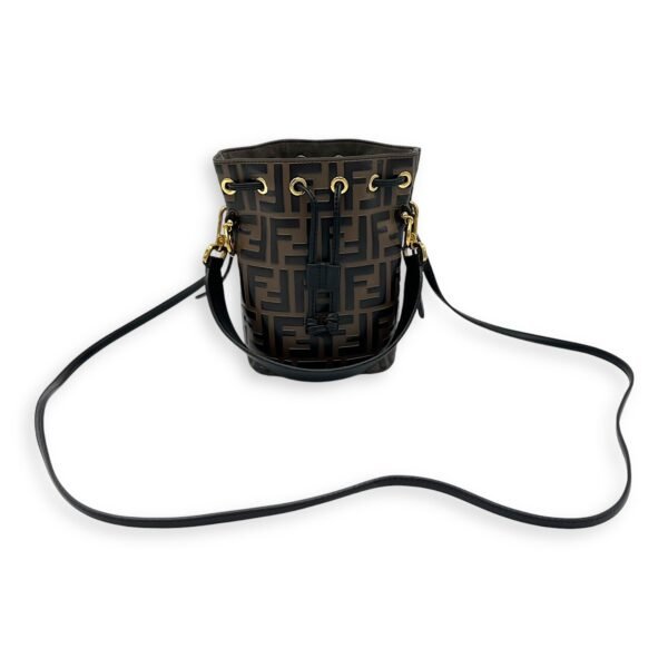 Mon Tresor Bucket Bag Brown in Calfskin, Gold hardware - Image 14