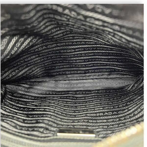 Logo Crossbody Bag Black in Nylon, Silver hardware - Image 14