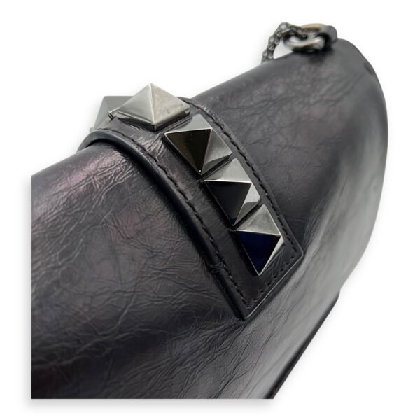 Glamlock Black Shoulder Bag in Calfskin, So Black hardware - Image 14