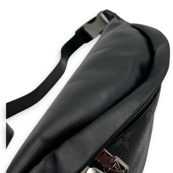 Discovery Black Belt Bag in Monogram Coated Canvas, Silver hardware - Image 14