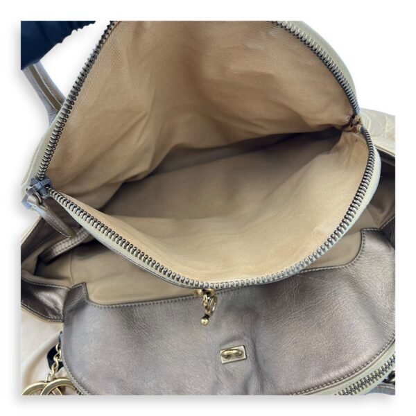 2 WAY BAG Top Handle Bag Gold in Calfskin, Brushed Gold hardware - Image 8