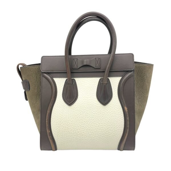 Luggage Top Handle Bag Micro Multi-colour in Calfskin, Gold hardware - Image 2