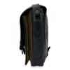 Messenger Bag Black in Calfskin, Silver - Image 3