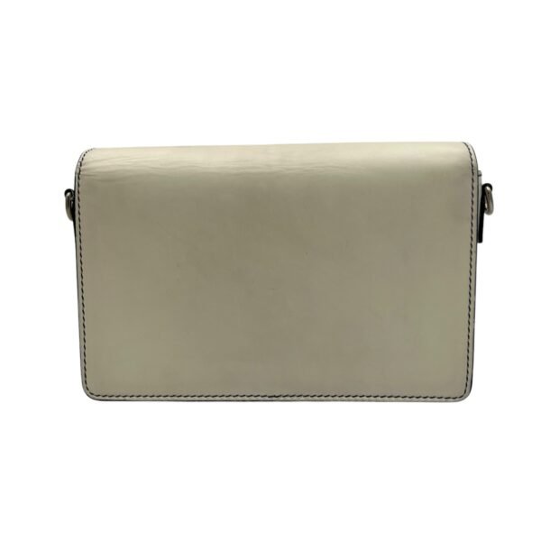 J'adior White Crossbody Bag in Calfskin, Silver hardware - Image 2