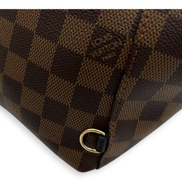 Clapton Backpack Damier Ebene in Coated Canvas, Gold hardware - Image 10