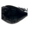 Gancini Black Shoulder Bag in Calfskin, Silver hardware - Image 6