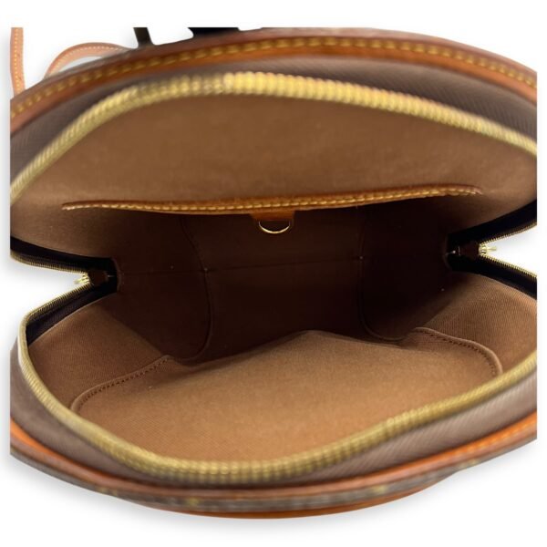 Ellipse Backpack Brown in Monogram Coated Canvas, Gold hardware - Image 6