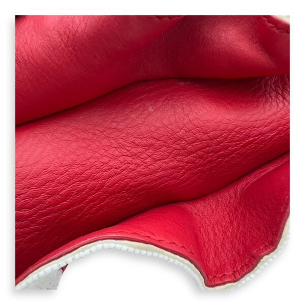 Baguette Shoulder Bag Red in Calfskin, Silver hardware - Image 17