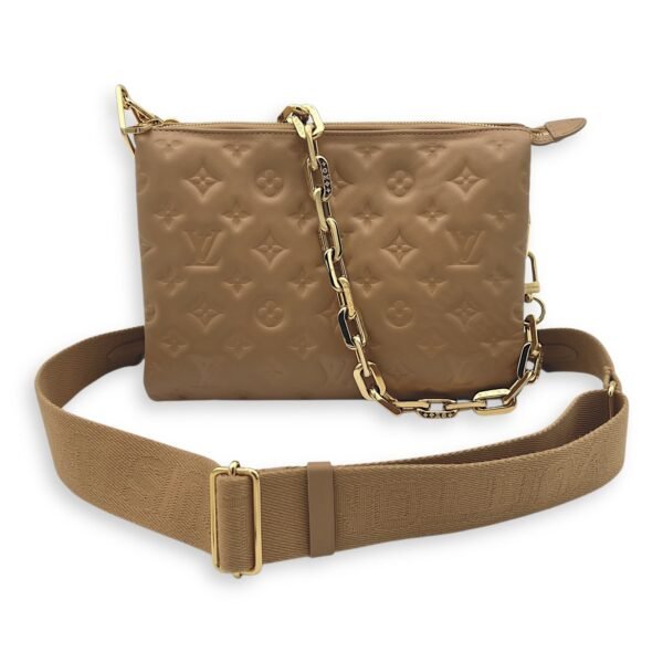 Coussin Beige Crossbody Bag in Calfskin, Gold hardware - Image 15