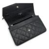 CC Wallet On Chain Black in Caviar Leather, Silver hardware - Image 31