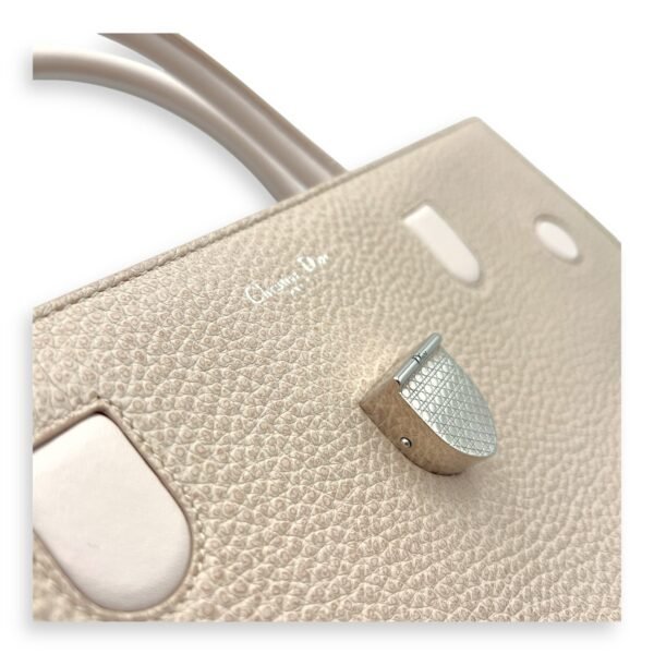 Diorever Top Handle Bag Pink in Calfskin, Silver hardware - Image 15
