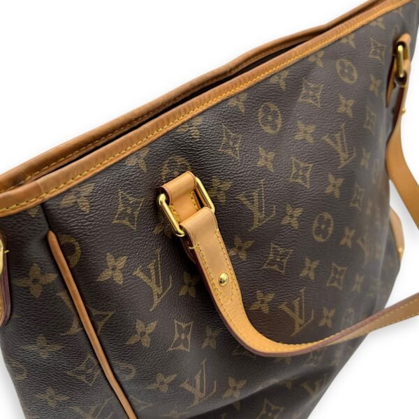 Estrela GM Brown Shoulder Bag in Monogram Coated Canvas, Gold hardware - Image 15