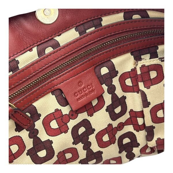 Babouska Tote Bag Red in Calfskin, Gold hardware - Image 15
