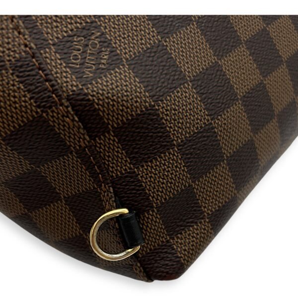 Clapton Backpack Damier Ebene in Coated Canvas, Gold hardware - Image 9