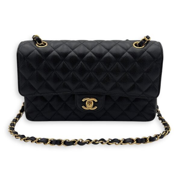 Classic Shoulder Bag Black in Caviar Leather, Gold hardware - Image 16