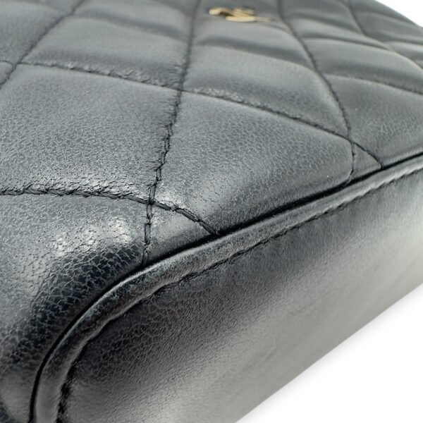 CC Vanity Bag Black in Lambskin, Gold hardware - Image 18