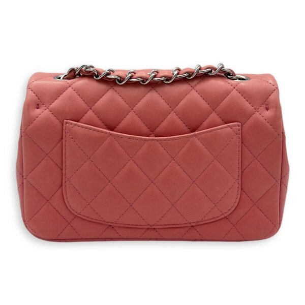 Classic Shoulder Bag Mini Rectangle Pink in Lambskin, Gold hardware - Image 2
