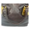Logo Brown Top Handle Bag in Calfskin, Gold hardware - Image 16