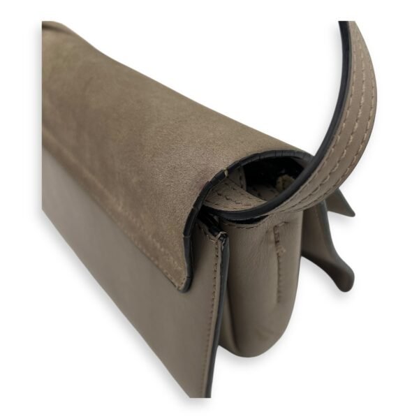 Faye Grey Crossbody Bag in Calfskin, Gold hardware - Image 15