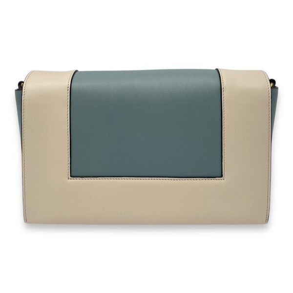 Frame Crossbody Bag Beige in Calfskin, Gold hardware - Image 2