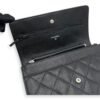 CC Wallet On Chain Black in Caviar Leather, Silver hardware - Image 40