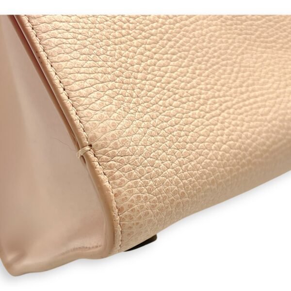 Diorever Top Handle Bag Pink in Calfskin, Silver hardware - Image 16
