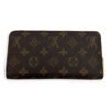 Christmas Animation Zippy Brown Wallet in Monogram Coated Canvas, Gold hardware - Image 2