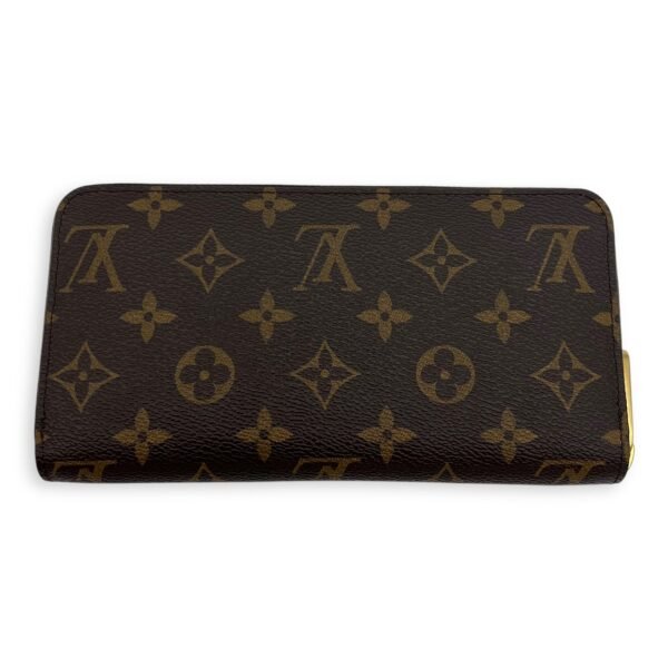 Christmas Animation Zippy Brown Wallet in Monogram Coated Canvas, Gold hardware - Image 2