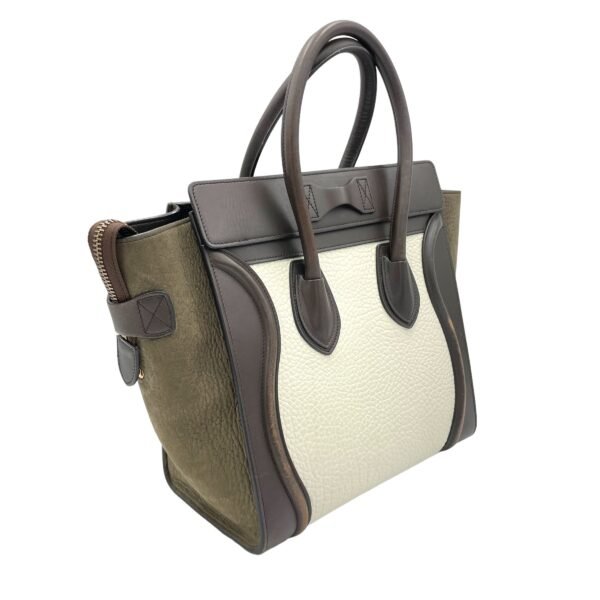 Luggage Top Handle Bag Micro Multi-colour in Calfskin, Gold hardware - Image 4