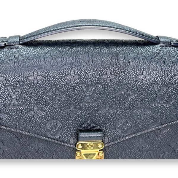 Metis MM Black Shoulder Bag in Monogram Empreinte Leather, Gold hardware - Image 6