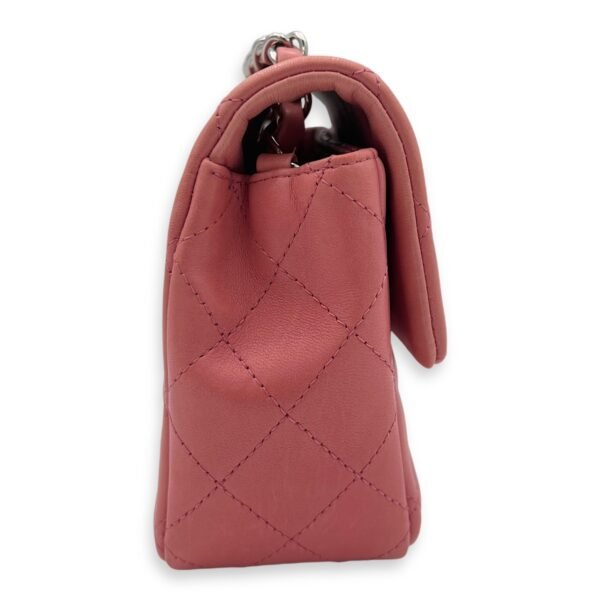 Classic Shoulder Bag Mini Rectangle Pink in Lambskin, Gold hardware - Image 3