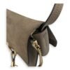 Faye Grey Crossbody Bag in Calfskin, Gold hardware - Image 14