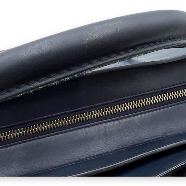 Luggage Mini Multi-colour Top Handle Bag in Suede Leather, Gold hardware - Image 16