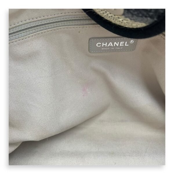 Deauville Tote Bag Black in Canvas, Silver hardware - Image 7