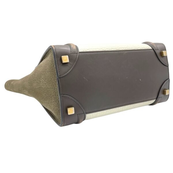 Luggage Top Handle Bag Micro Multi-colour in Calfskin, Gold hardware - Image 5