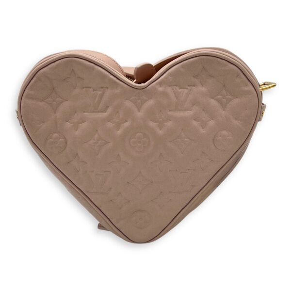 Fall In Love Sac Coeur Crossbody Bag Pink in Lambskin, Gold hardware - Image 2