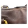 Logo Brown Top Handle Bag in Calfskin, Gold hardware - Image 14