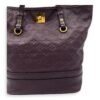 Citadine PM Purple Tote Bag in Empreinte Leather, Gold hardware - Image 9