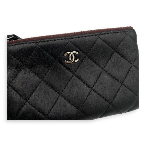 Classic Mini Pouch in Lambskin, Silver Hardware - Image 8