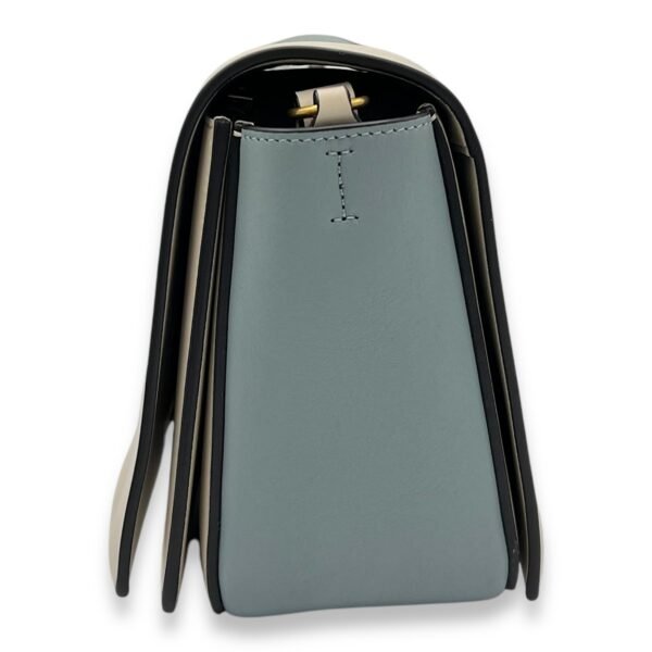 Frame Crossbody Bag Beige in Calfskin, Gold hardware - Image 4