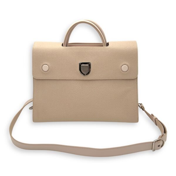 Diorever Top Handle Bag Pink in Calfskin, Silver hardware - Image 18