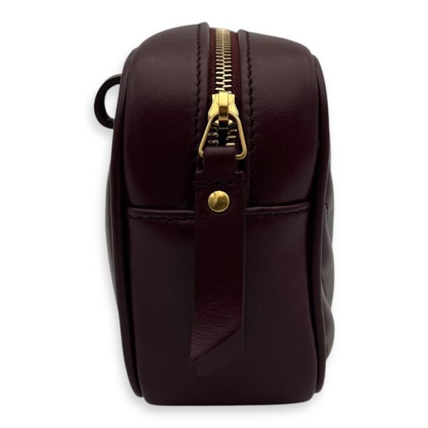 Camera Crossbody Bag Red in Calfskin, Gold hardware - Image 3