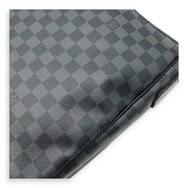 Daniel Messenger MM Graphite in Coated Canvas, Silver hardware - Image 16