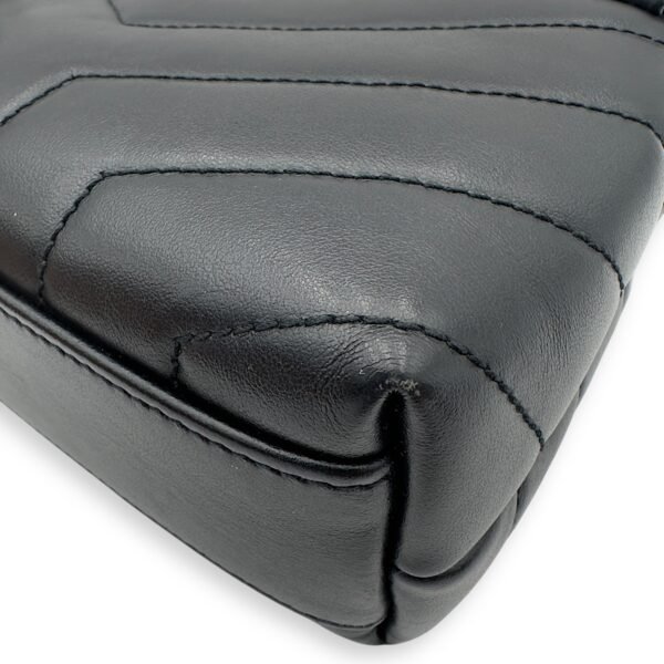Loulou Toy Black Crossbody Bag in Calfskin, Gold hardware - Image 21