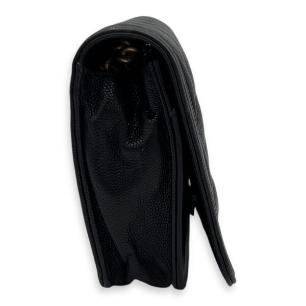 Boy Wallet On Chain Black in Caviar Leather, Gold hardware - Image 4