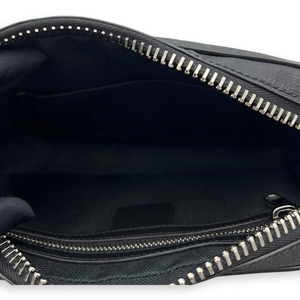 GG Supreme Belt Bag Black in Monogram Coated Canvas, Silver hardware - Image 6