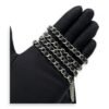 CC Wallet On Chain Black in Caviar Leather, Silver hardware - Image 17