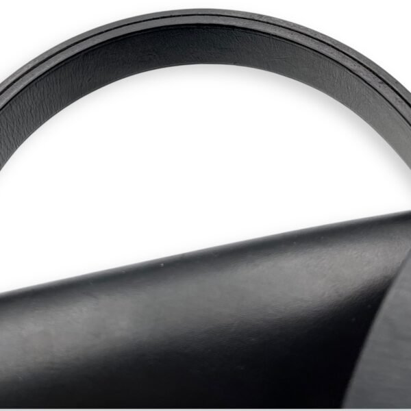 Herbag 31 Black Top Handle Bag in Canvas, Silver hardware - Image 19